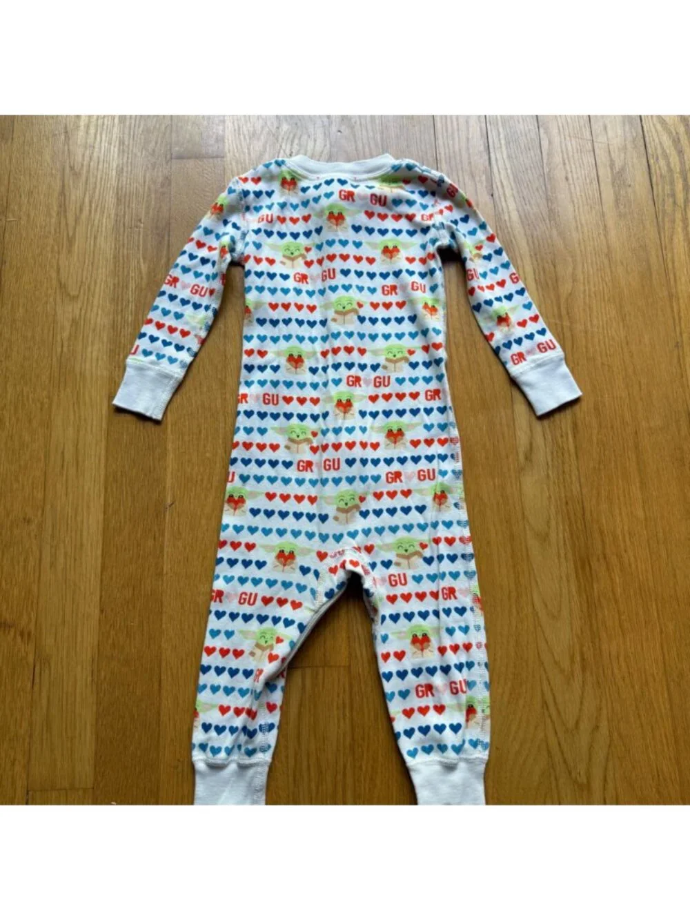 Hanna Andersson Star Wars Size 18-24 Months Baby Yoda Grogu Heart Sleeper Pajama